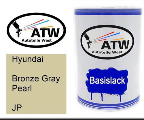 Hyundai, Bronze Gray Pearl, JP: 500ml Lackdose, von ATW Autoteile West.